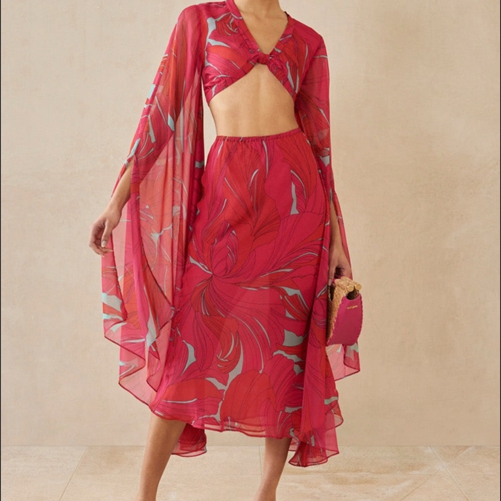 Mimi Top in Chantarelle Pink Marshmallow Chiffon